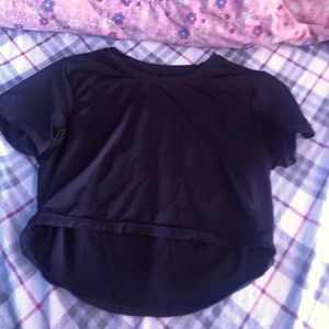 black ardene crop top, fits with smaller size breasts(a and b)
